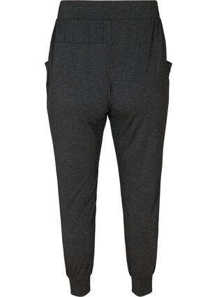 Loose trousers with pockets, Dark Grey Melange, Packshot image number 1