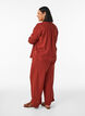 Wide-leg linen and viscose trousers, Red, Model image number 1