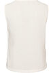 Sleeveless vest with a V-neck and buttons, Vanilla, Packshot image number 1