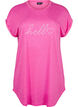 Short sleeve nightgown with text print, 9990, Packshot image number 0