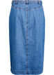 Denim maxi skirt with tie belt, Blue Denim, Packshot image number 1