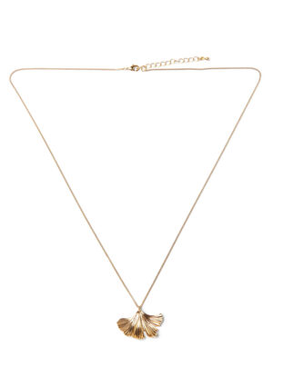 Necklace with a pendant, Gold Metal, Packshot image number 0