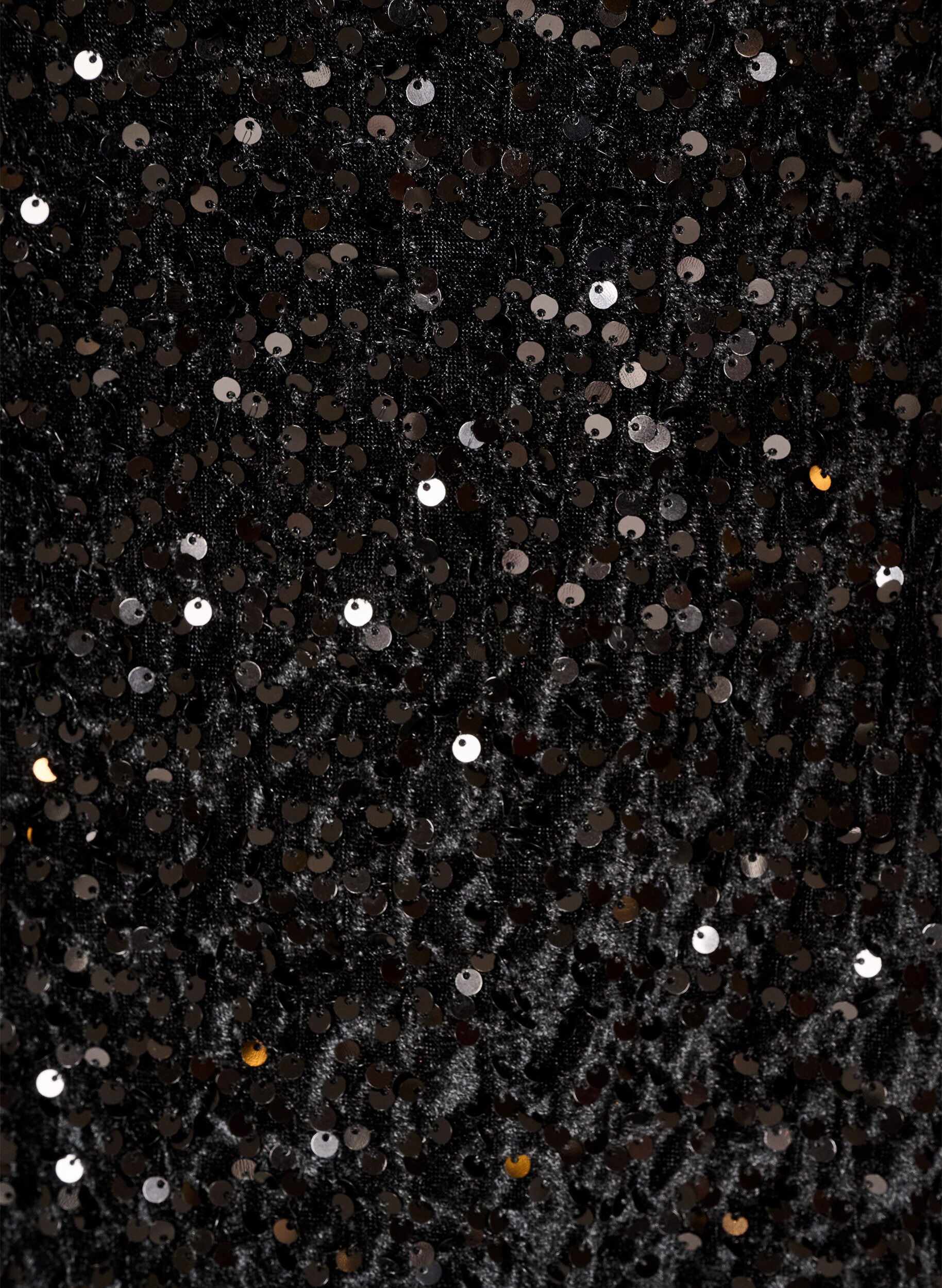 ZizzifashionShort sequin skirt, Black, Packshot image number 2