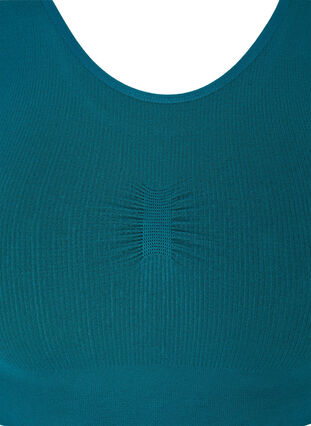 Wireless bra in a ribbed fabric, Balsam, Packshot image number 2