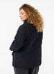 Quilted jacket with collar and pockets, Black, Model image number 2