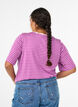 T-shirt with TENCEL&trade; Lyocell and stripes, Purple, Model image number 2