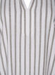 Striped tunic dress in linen-viscose mix, White Stripe, Packshot image number 2