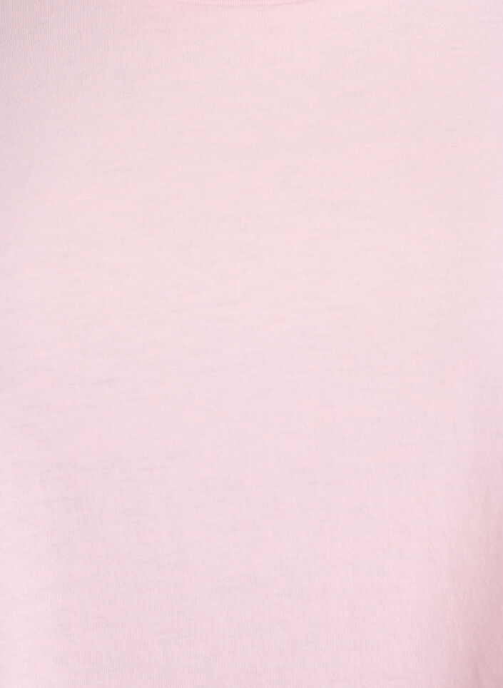 Short sleeved cotton blend t-shirt, Pink, Packshot image number 2