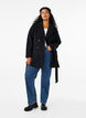 Short wool jacket with belt, Black, Model image number 2