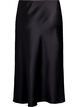 Satin midi skirt, Black, Packshot image number 1