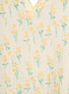 Short A-line dress in cotton muslin, Yellow, Packshot image number 2