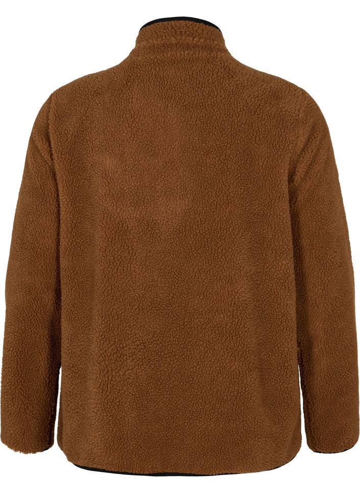 Teddy anorak with a high neck and zip, Partridge ASS, Packshot image number 1