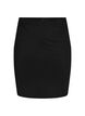 Tight-fitting skirt with zipper in the side, Black, Packshot image number 0
