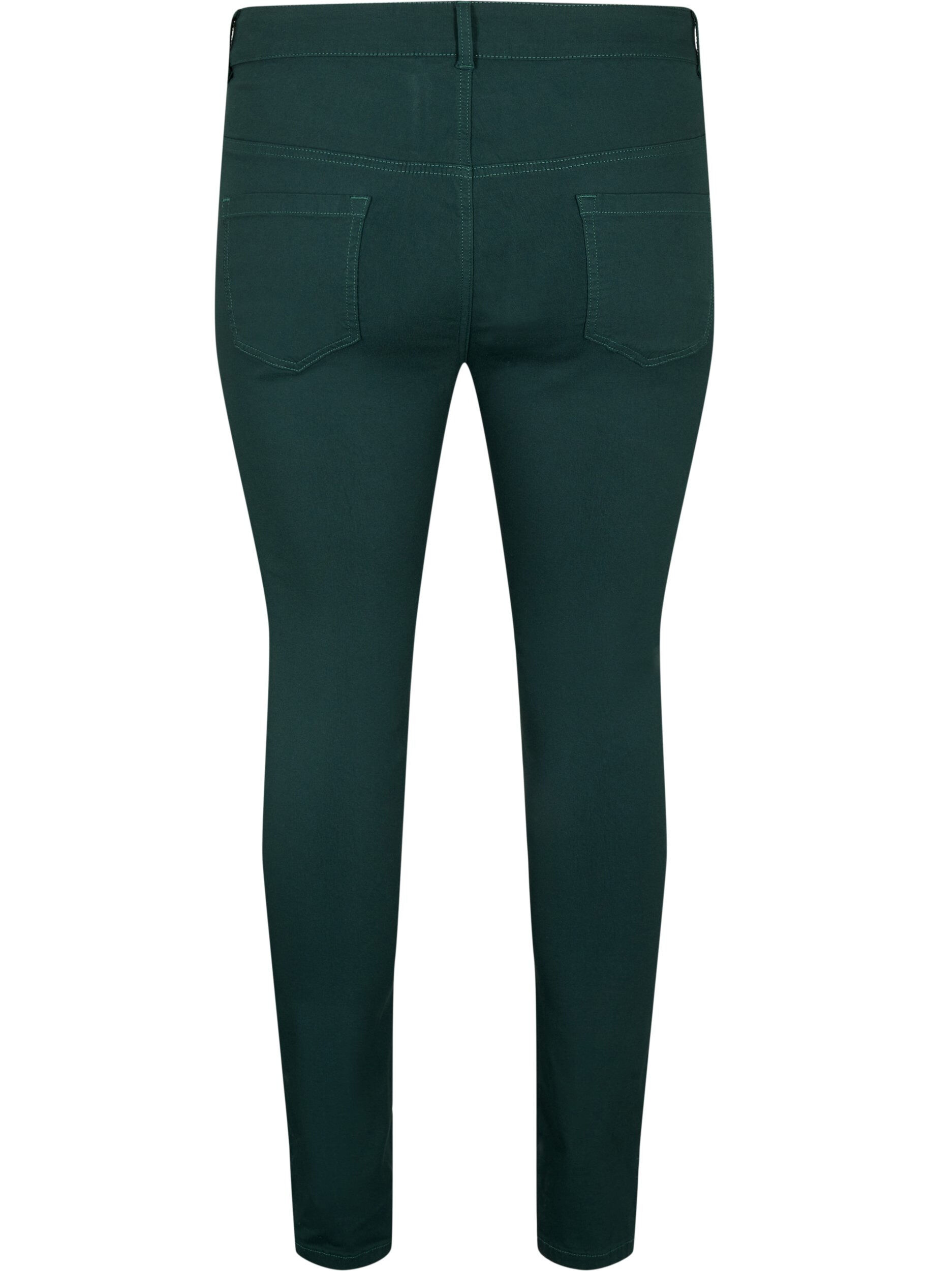 Zizzifashion Slim fit trousers with pockets, Green, Packshot image number 1