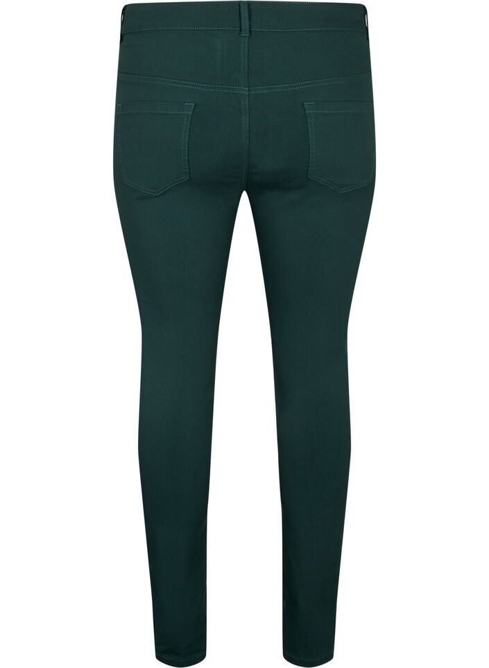 Slim fit trousers with pockets, Green, Packshot image number 1