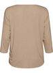 Jersey blouse with 3/4 sleeves, Beige, Packshot image number 1