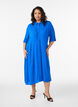 Midi shirt dress with short sleeves, Blue, Model image number 0
