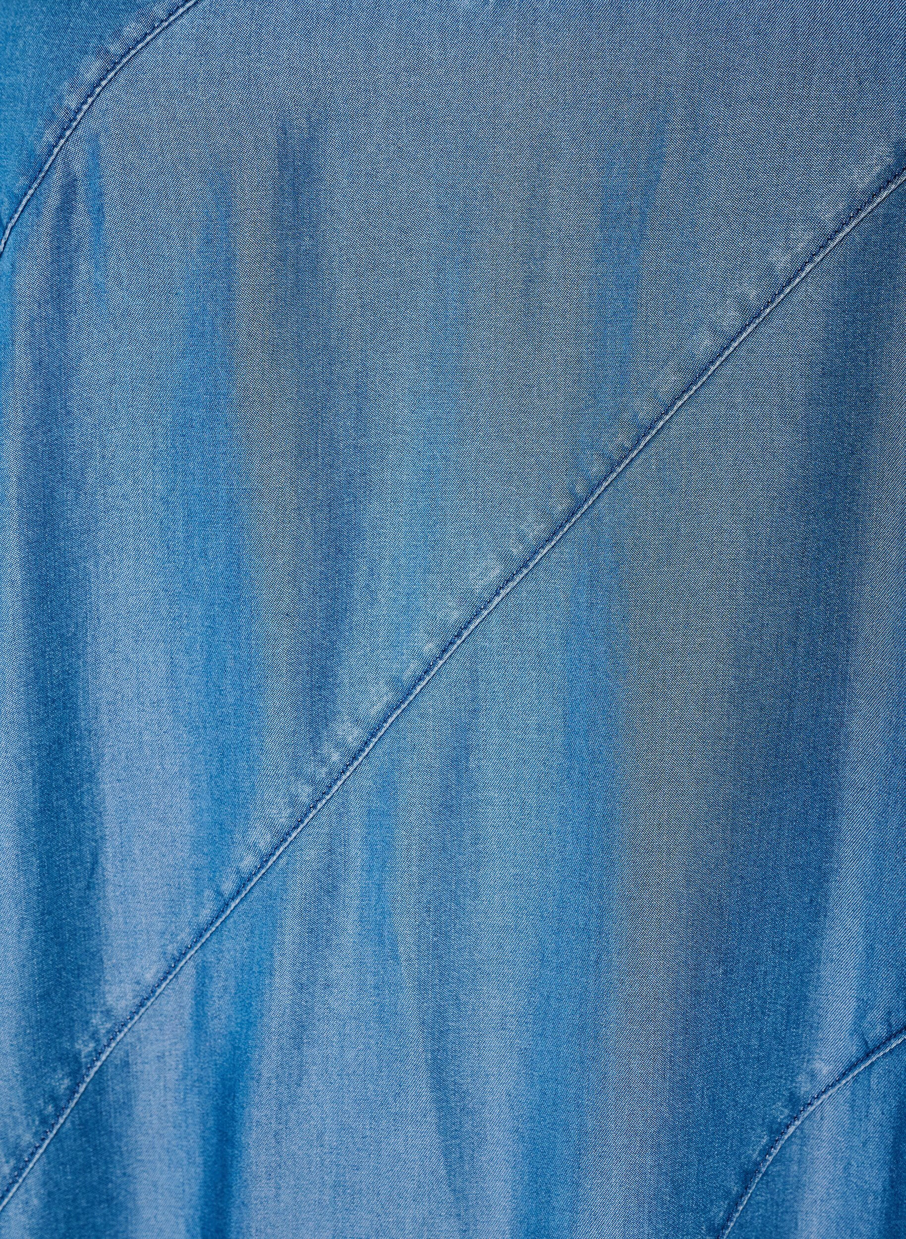 Zizzifashion Denim-look dress in TENCEL&trade; Lyocell with straps, Blue, Packshot image number 2