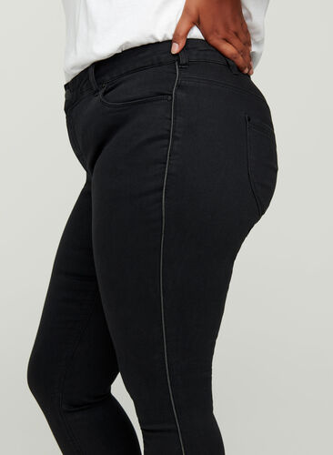Sanna jeans with lurex details, Black, Model image number 1
