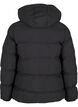 Short puffer jacket with hood, Black, Packshot image number 1