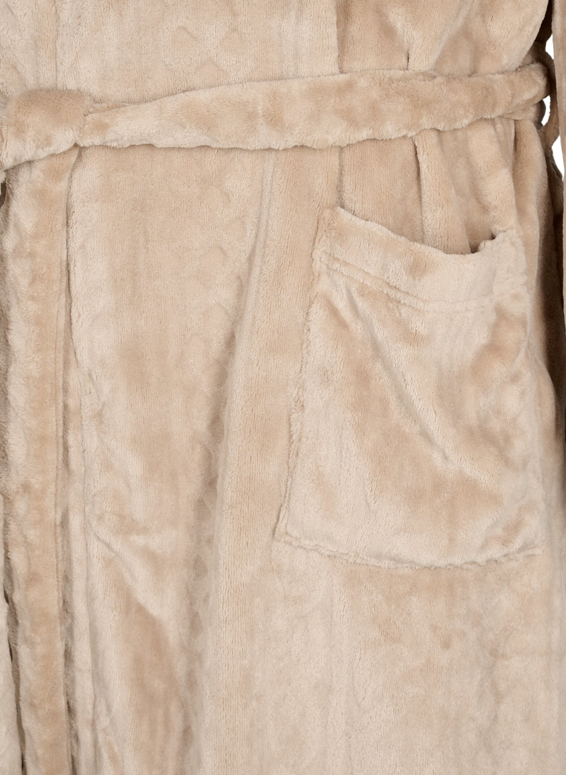 Zizzifashion Dressing gown with pockets, Natural, Packshot image number 3