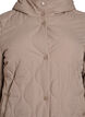 Mid-length quilted jacket with a hood, Brown, Packshot image number 2