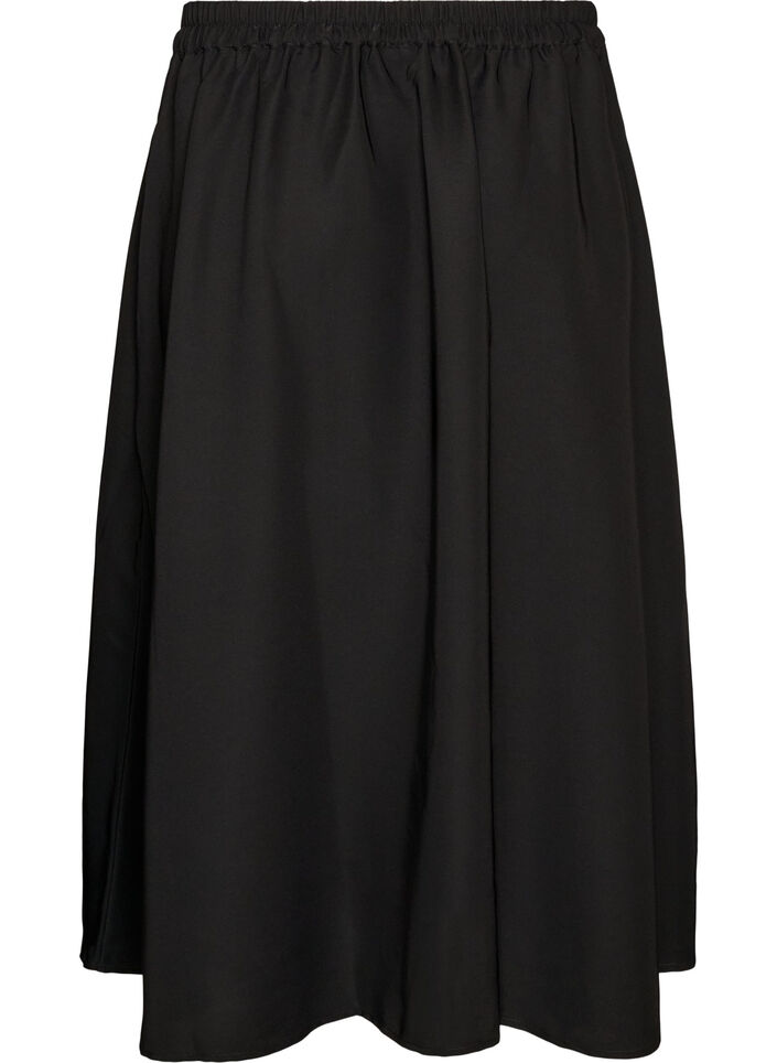A-line maxi skirt with pockets, Black, Packshot image number 1