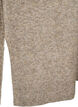 Knitted top with wool and slits, Walnut Mel., Packshot image number 3