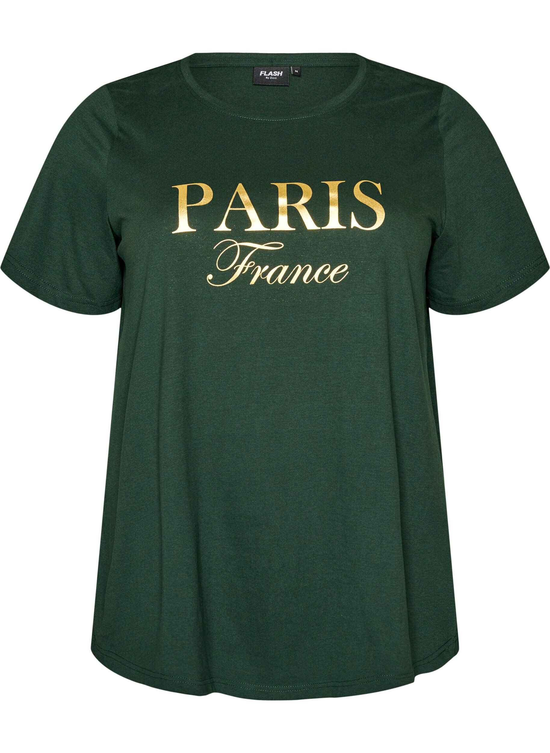 Zizzifashion T-shirt with motif, Green, Packshot image number 0