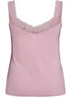 Viscose top with lace trim, Rose, Packshot image number 1
