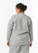 Sweatshirt with slits and glitter thread, Grey, Model image number 2