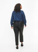 Imitated leather pants with pockets, Black, Model image number 1