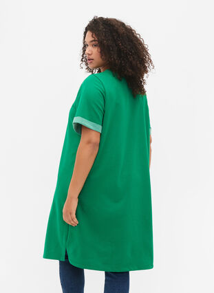 Sweater dress with short sleeves and slits, Jolly Green, Model image number 1