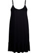 Beach dress in viscose with braided straps, Black, Packshot image number 1
