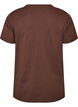 Basic cotton T-shirt with round neck, Brown, Packshot image number 1