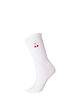 Cotton socks with pattern, White, Packshot image number 0