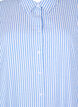 Long striped cotton shirt, Light Blue Stripe, Packshot image number 2