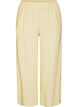 Wide-leg linen and viscose trousers, Yellow, Packshot image number 0