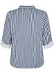 FLASH - Striped shirt with rolled-up sleeves, Blue, Packshot image number 1