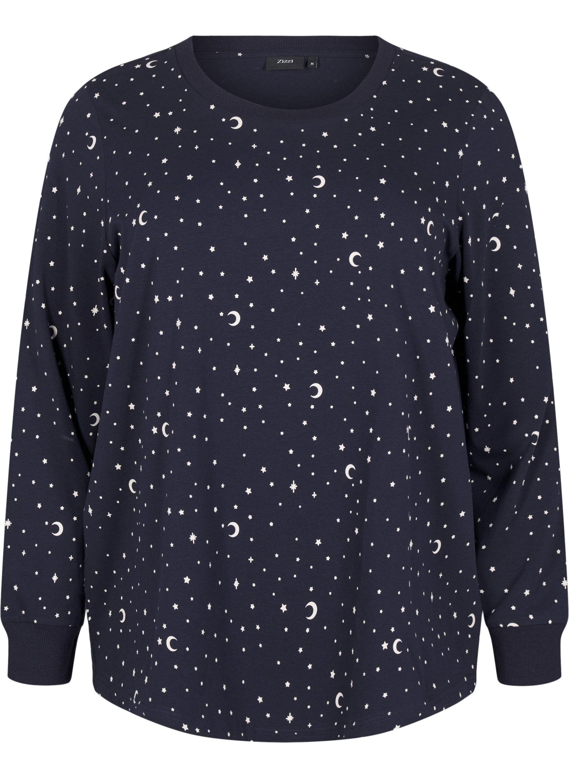 Night blouse with a print