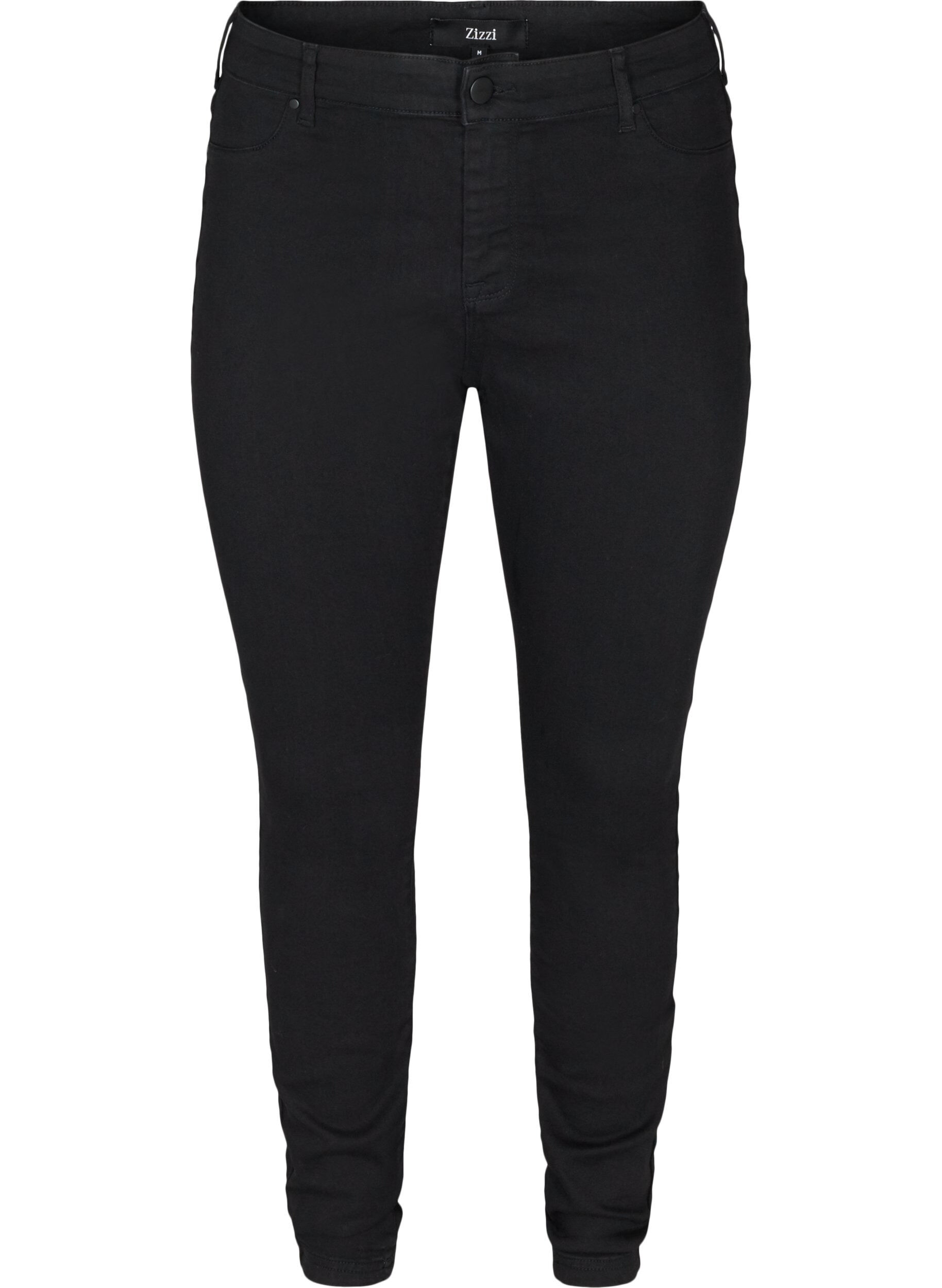 Zizzifashion Jeggings in cotton blend, Black, Packshot image number 0
