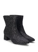 Wide fit - Glitter ankle boot, Black, Packshot image number 1