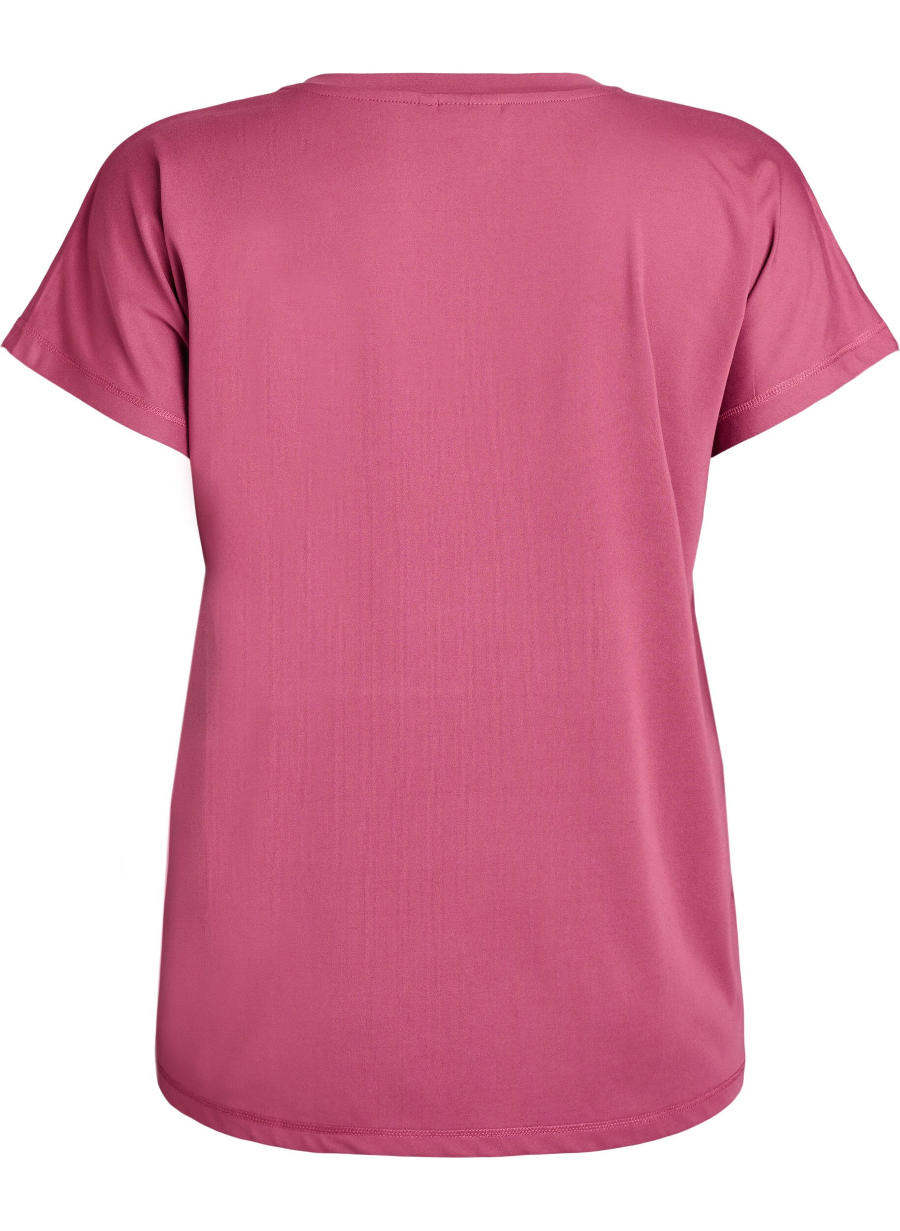 Zizzifashion Loose training t-shirt with v-neck, Red, Packshot image number 1