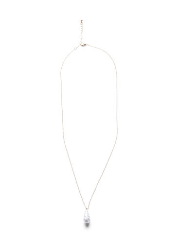 Gold-toned Necklace with Pearl, Gold, Packshot image number 1