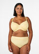 Tai briefs with dobby texture and lace trim, Yellow, Model image number 0