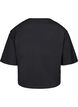 Boxy t-shirt in organic cotton, Black, Packshot image number 1
