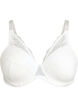 Padded lace bra with underwire, White, Packshot image number 0