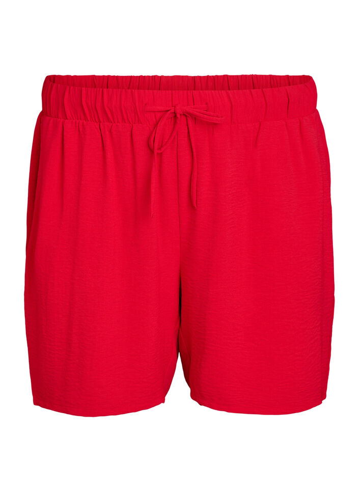 Shorts with pockets and elastic waistband, Red, Packshot image number 0