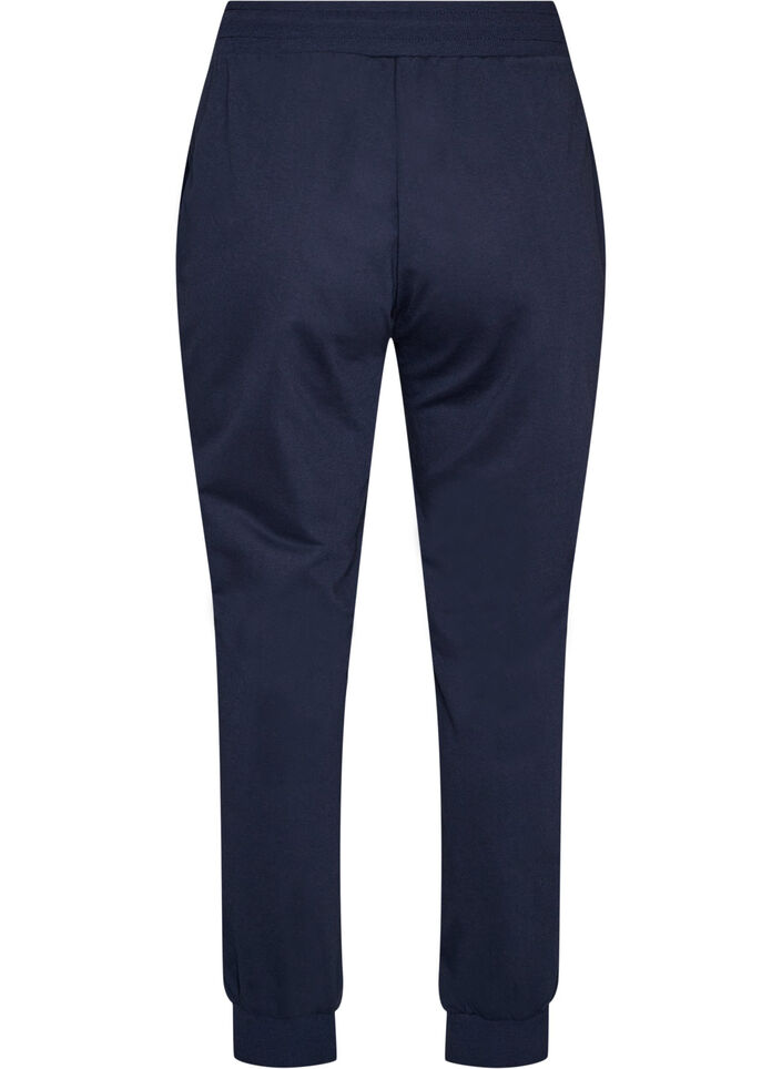 Loose workout trousers with pockets, Blue, Packshot image number 1