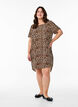 Dress with print and short sleeves, Brown, Model image number 1